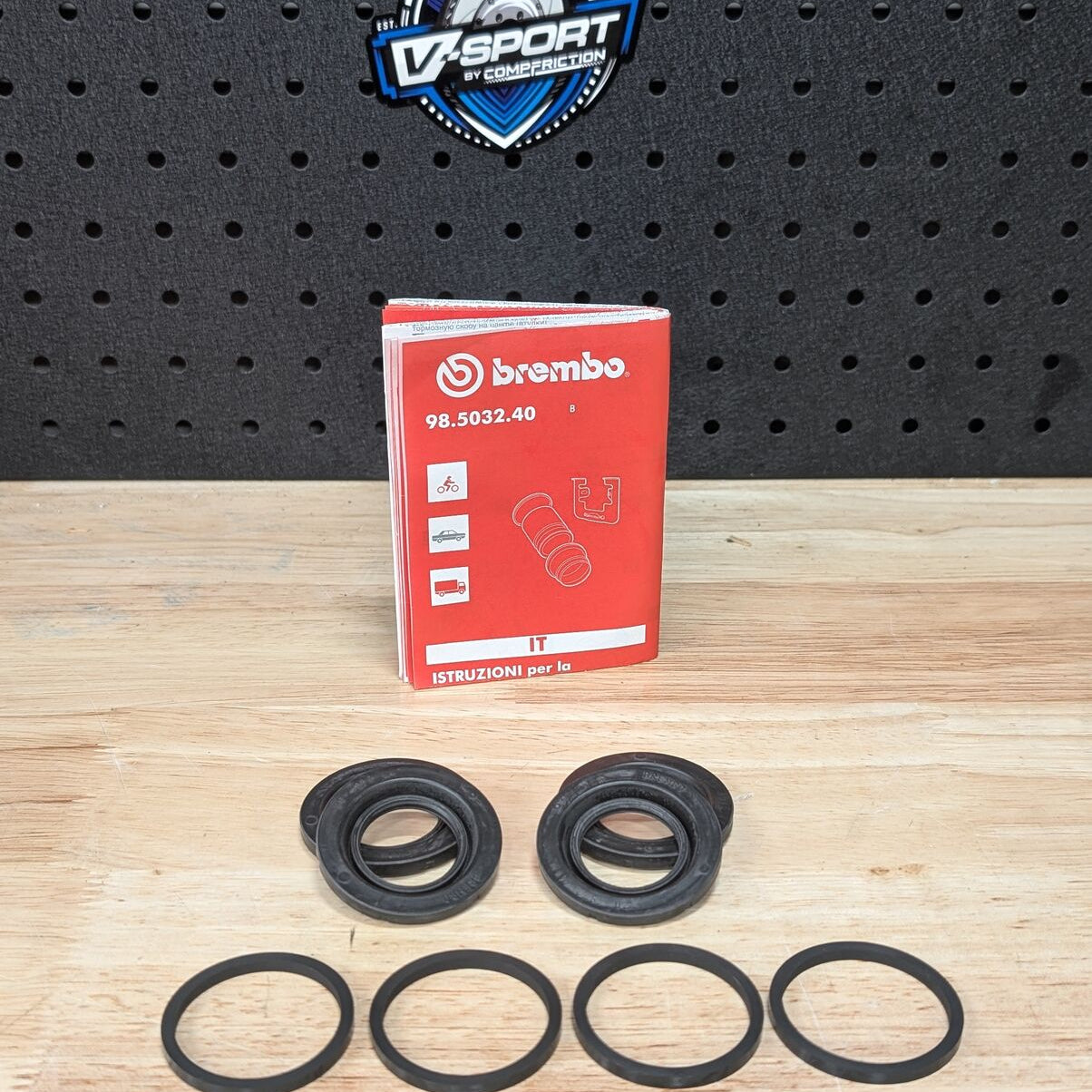 Brembo Rear 2 Piston Caliper Seal Kit Subaru STI >08