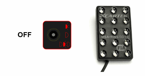 Cartek Rain Light Dual Coloured with Switch