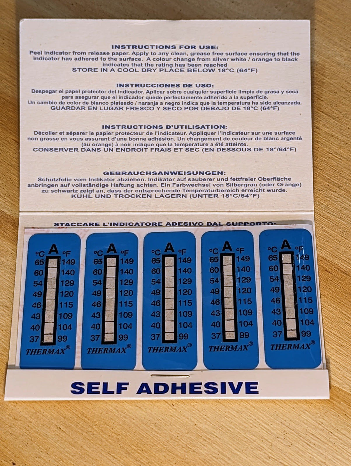 AP Racing Temp Strip Stickers