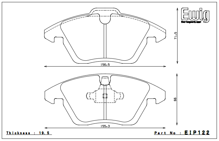 Endless Brake Pad Set EIP122 MP