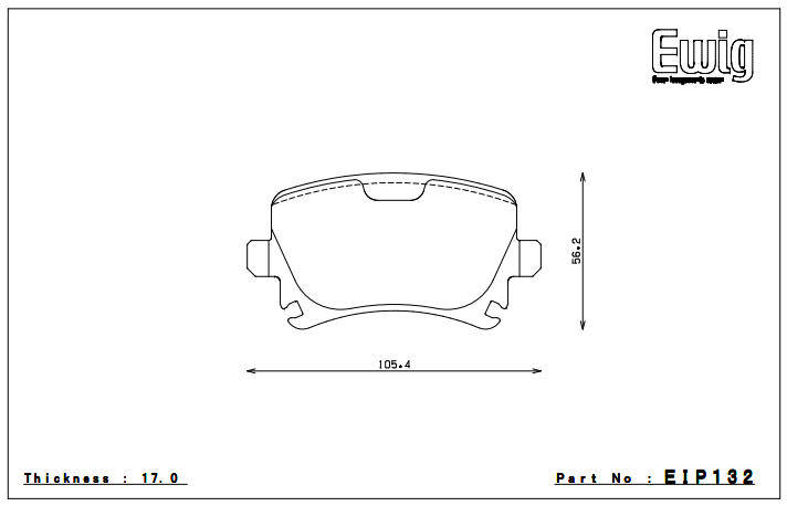 Endless Brake Pad Set EIP132 MP