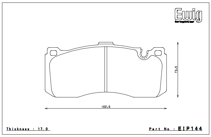 Endless Brake Pad Set EIP144 MX72