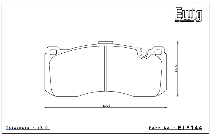 Endless Brake Pad Set EIP144 S580