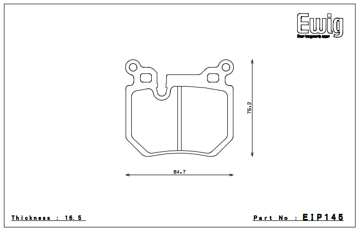 Endless Brake Pad Set EIP145 MX72