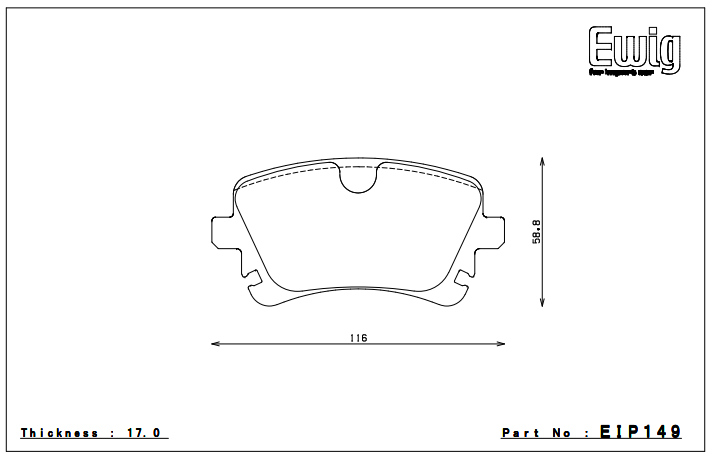 Endless Brake Pad Set EIP149 MX72