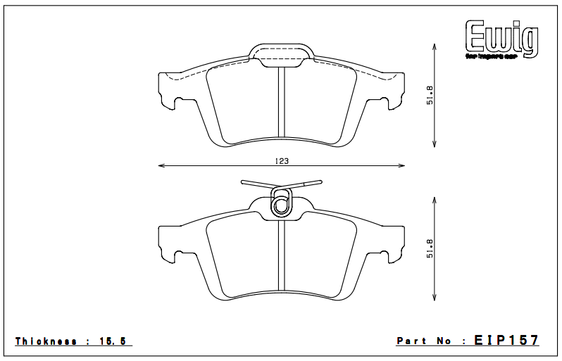 Endless Brake Pad Set EIP157 MX72
