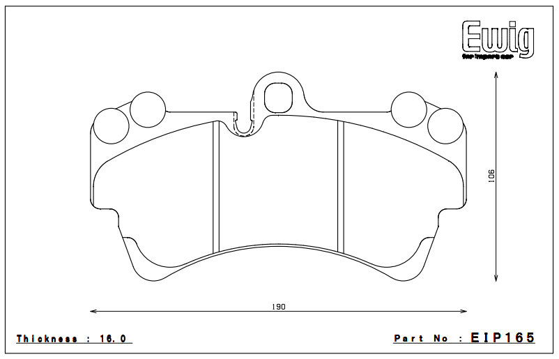 Endless Brake Pad Set EIP165 MP