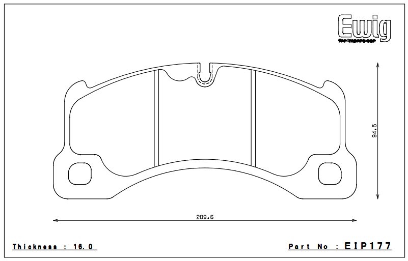 Endless Brake Pad Set EIP177 MP