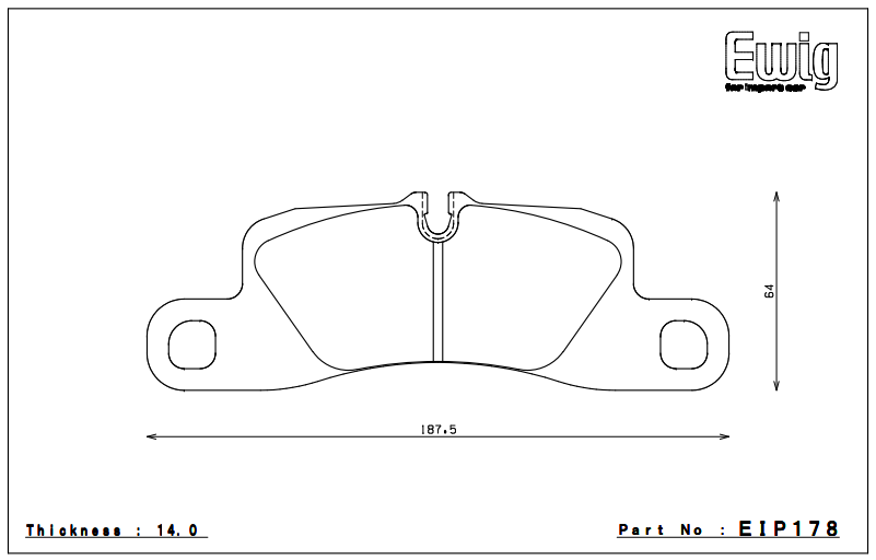 Endless Brake Pad Set EIP178 MX72