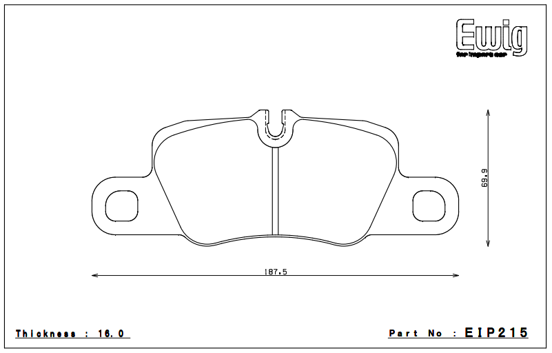 Endless Brake Pad Set EIP215 MP