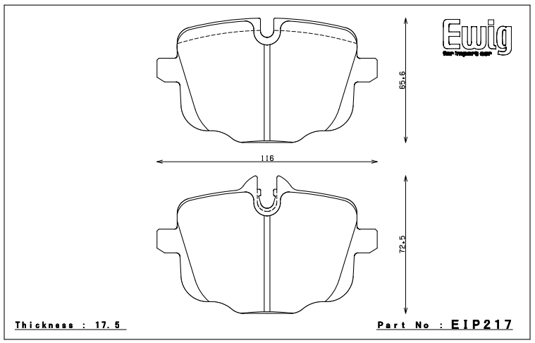 Endless Brake Pad Set EIP217 MP