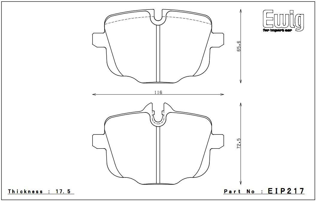 Endless Brake Pad Set EIP217 MXPL