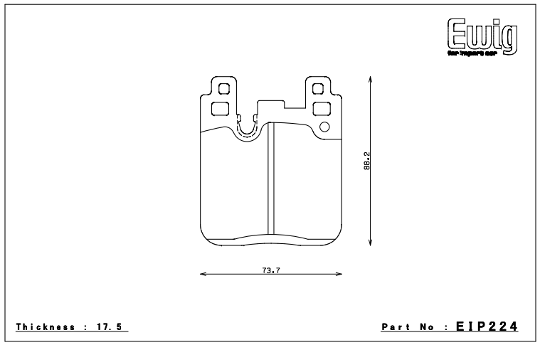 Endless Brake Pad Set EIP224 ME20