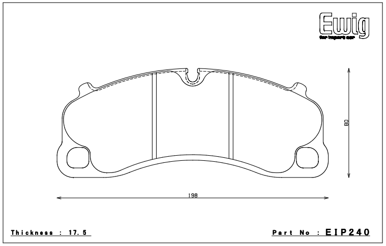 Endless Brake Pad Set EIP240 MP