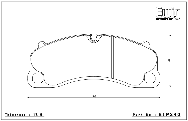 Endless Brake Pad Set EIP240 MX72