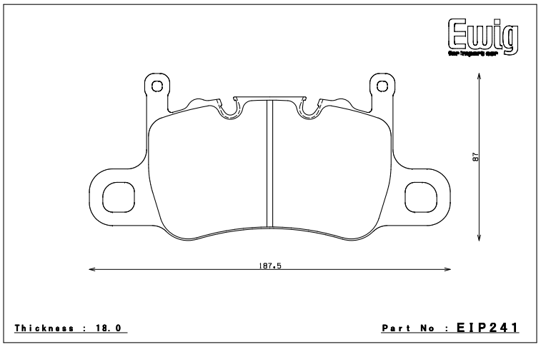Endless Brake Pad Set EIP241 MP