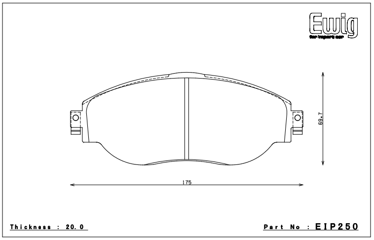 Endless Brake Pad Set EIP250 MXPL