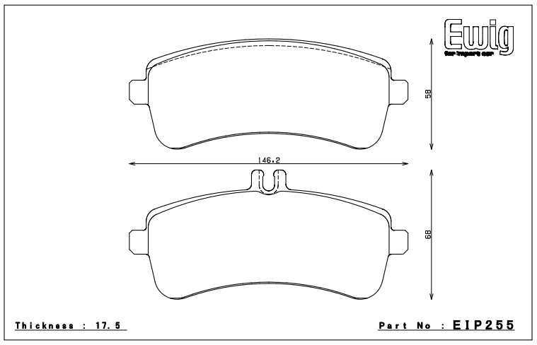 Endless Brake Pad Set EIP255 MX72