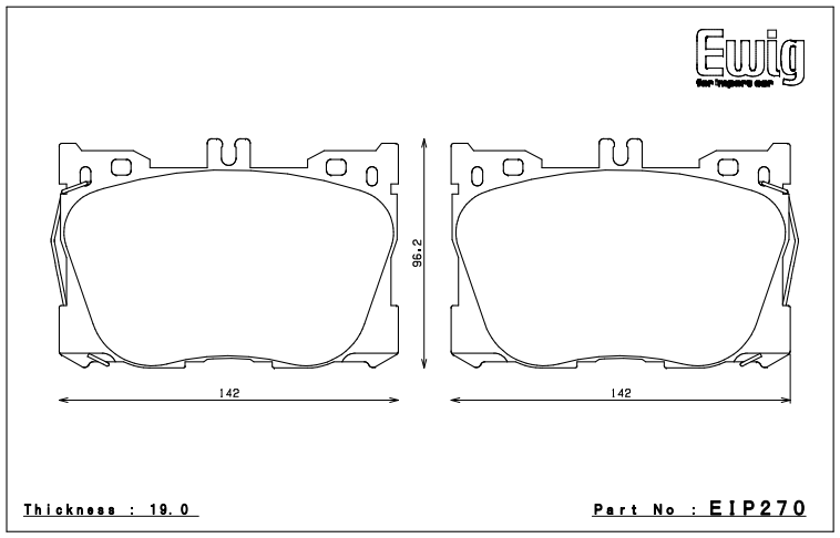 Endless Brake Pad Set EIP270 MP