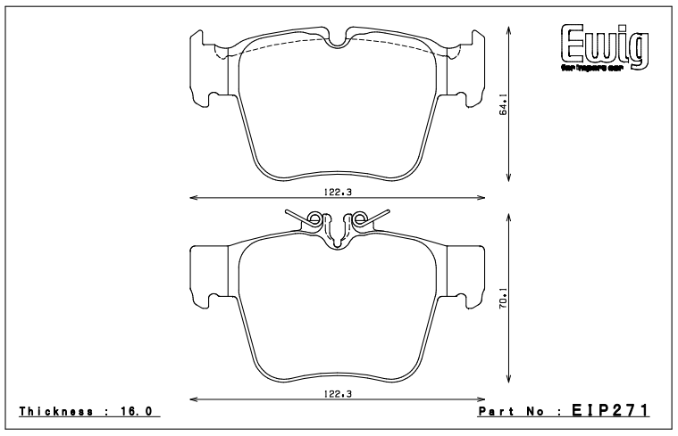 Endless Brake Pad Set EIP271 MP