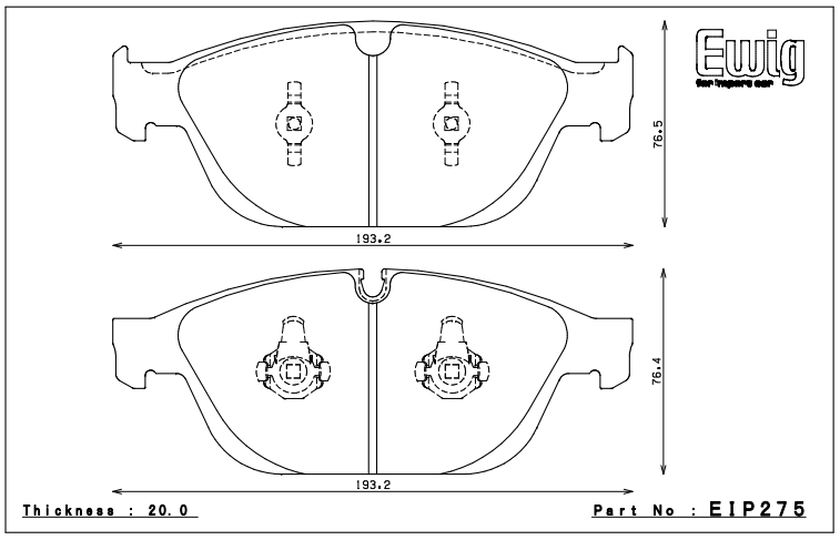 Endless Brake Pad Set EIP275 MP