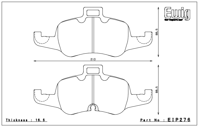 Endless Brake Pad Set EIP276 MX72