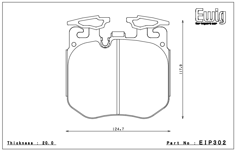 Endless Brake Pad Set EIP302 MP