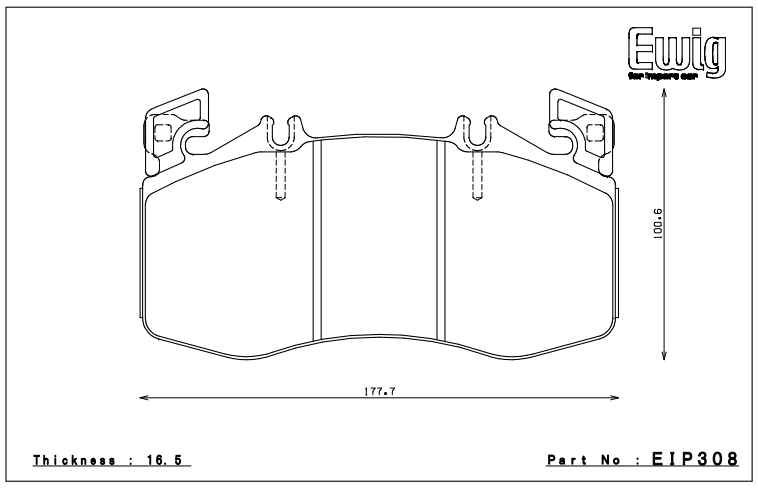 Endless Brake Pad Set EIP308 MX72
