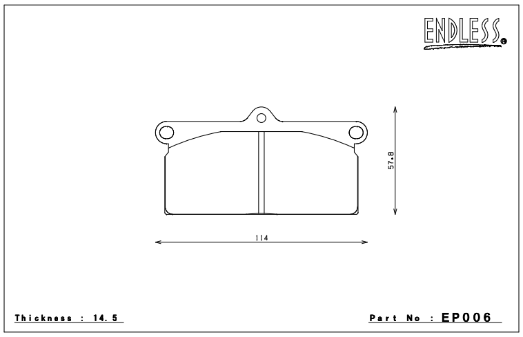 Endless Brake Pad Set EP006 MX72