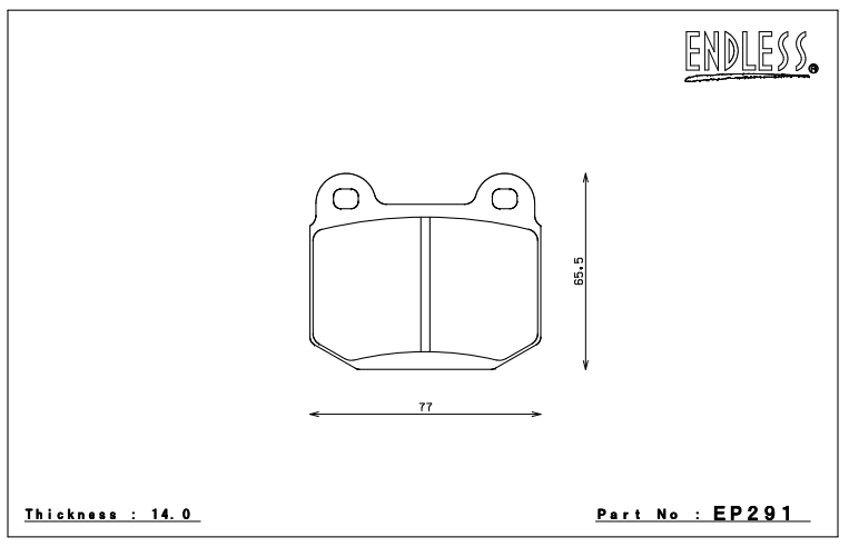 Endless Brake Pad Set EP291 ME20