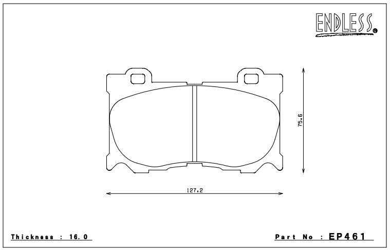 Endless Brake Pad Set EP461 MXPL