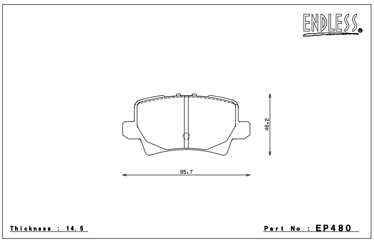Endless Brake Pad Set EP480 MX72