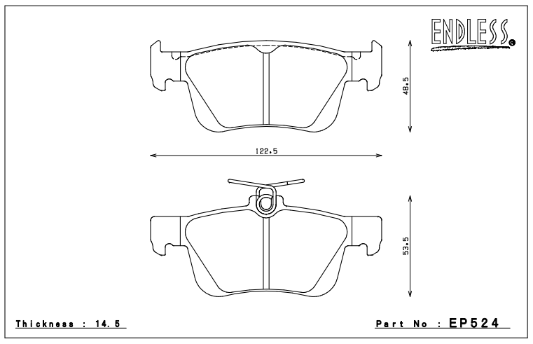 Endless Brake Pad Set EP524 MP
