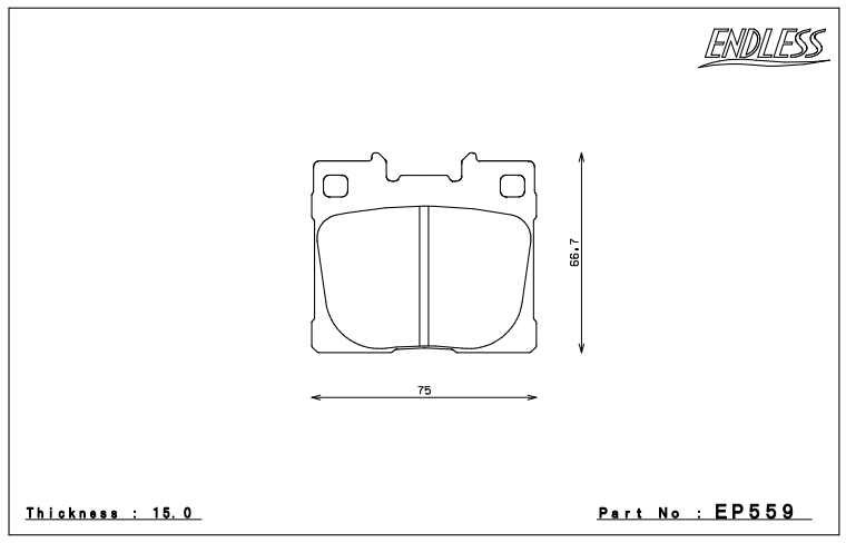 Endless Brake Pad Set EP559 ME20