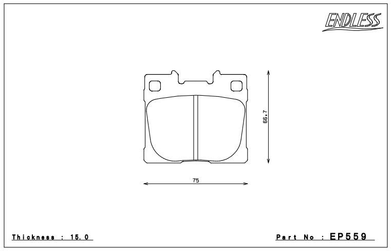 Endless Brake Pad Set EP559 MP