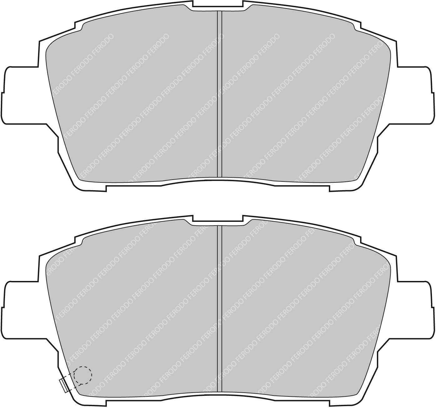 Ferodo Brake Pad Set FCP1392H DS2500