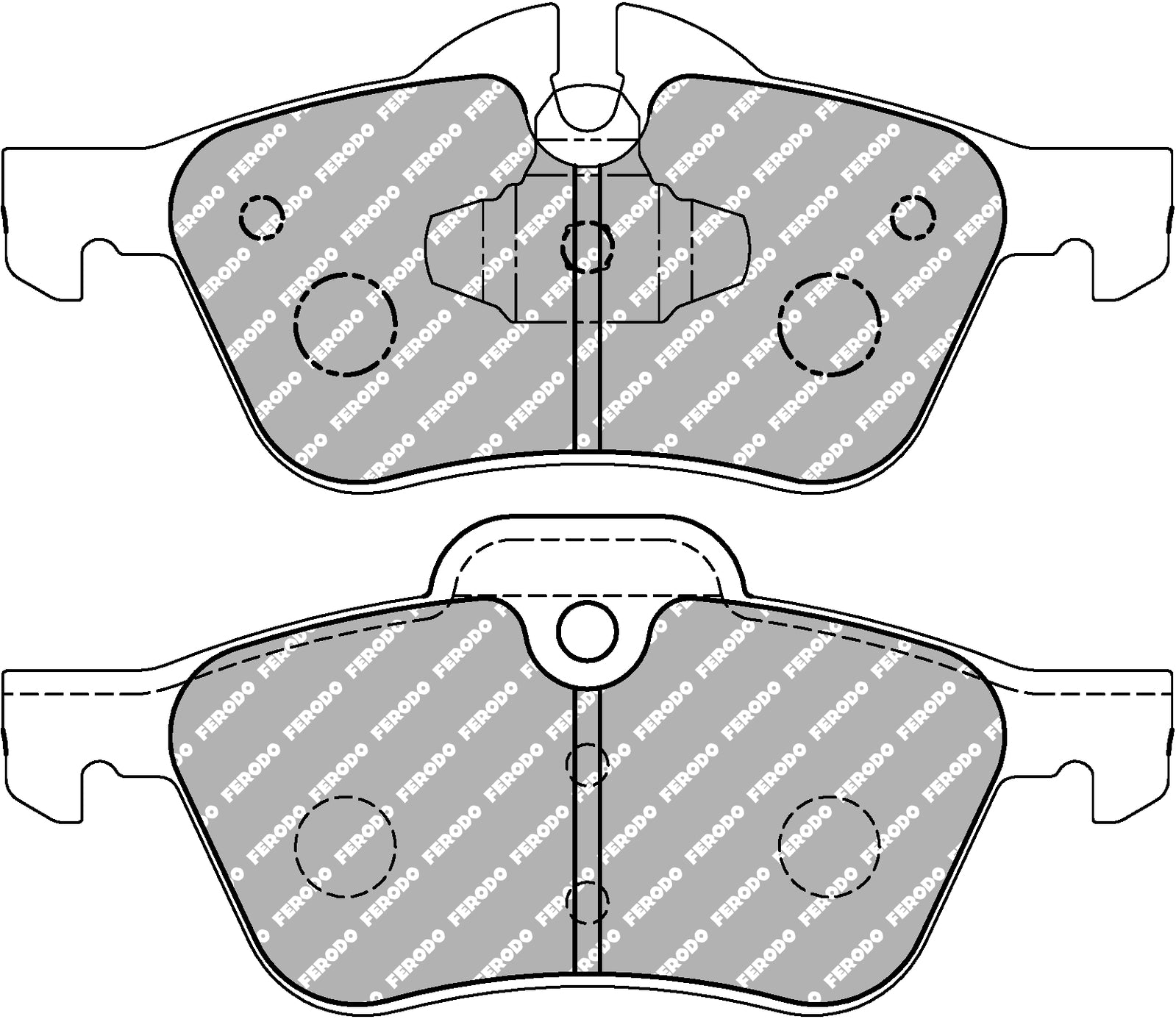 Ferodo Brake Pad Set FCP1499H DS2500