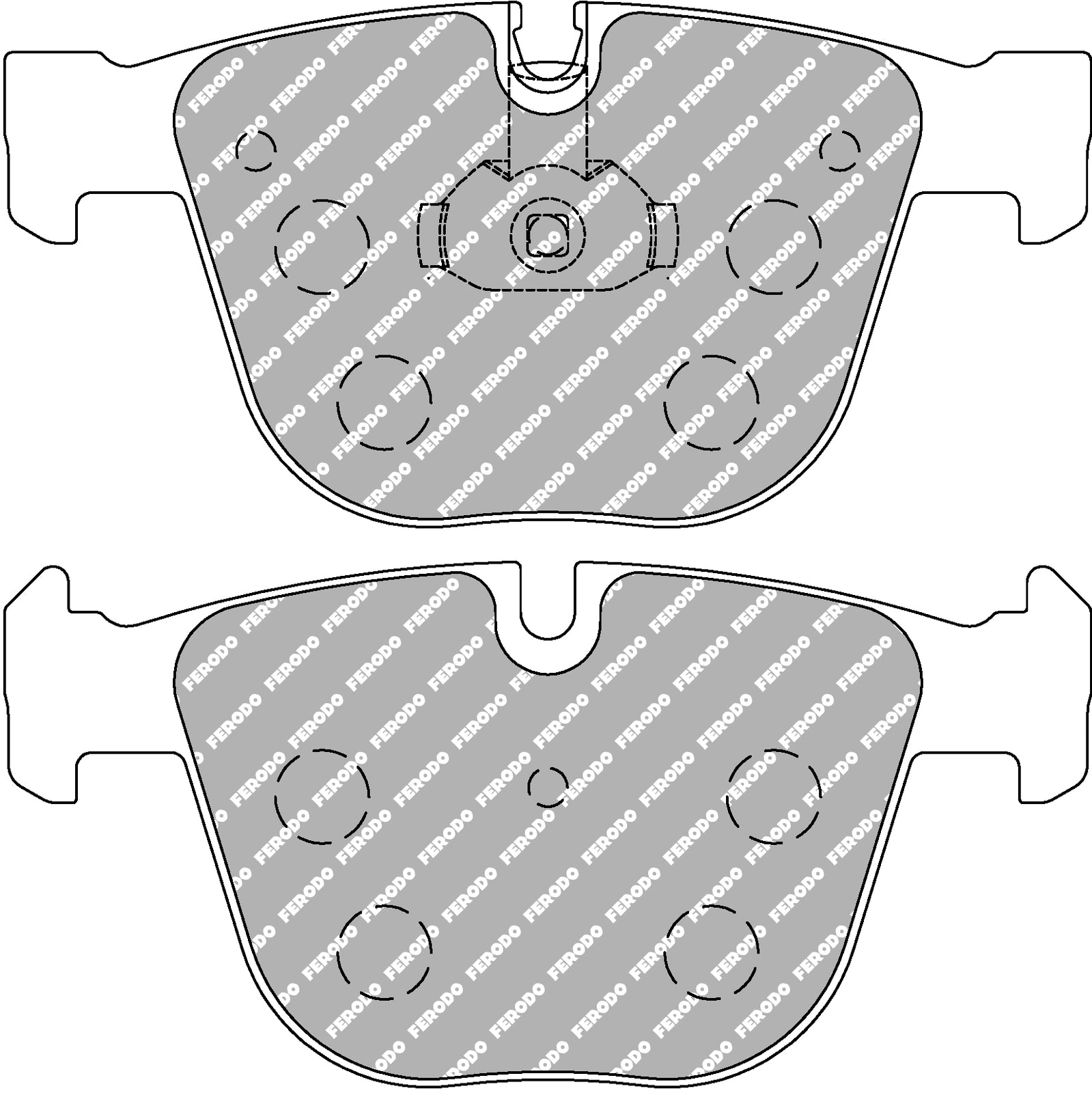 Ferodo Brake Pad Set FCP1672H DS2500