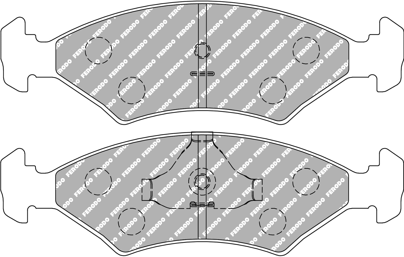 Ferodo Brake Pad Set FCP206R DS3000