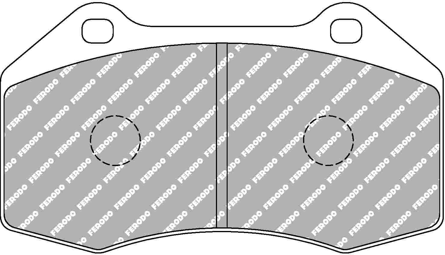 Ferodo Brake Pad Set FCP4821H DS2500