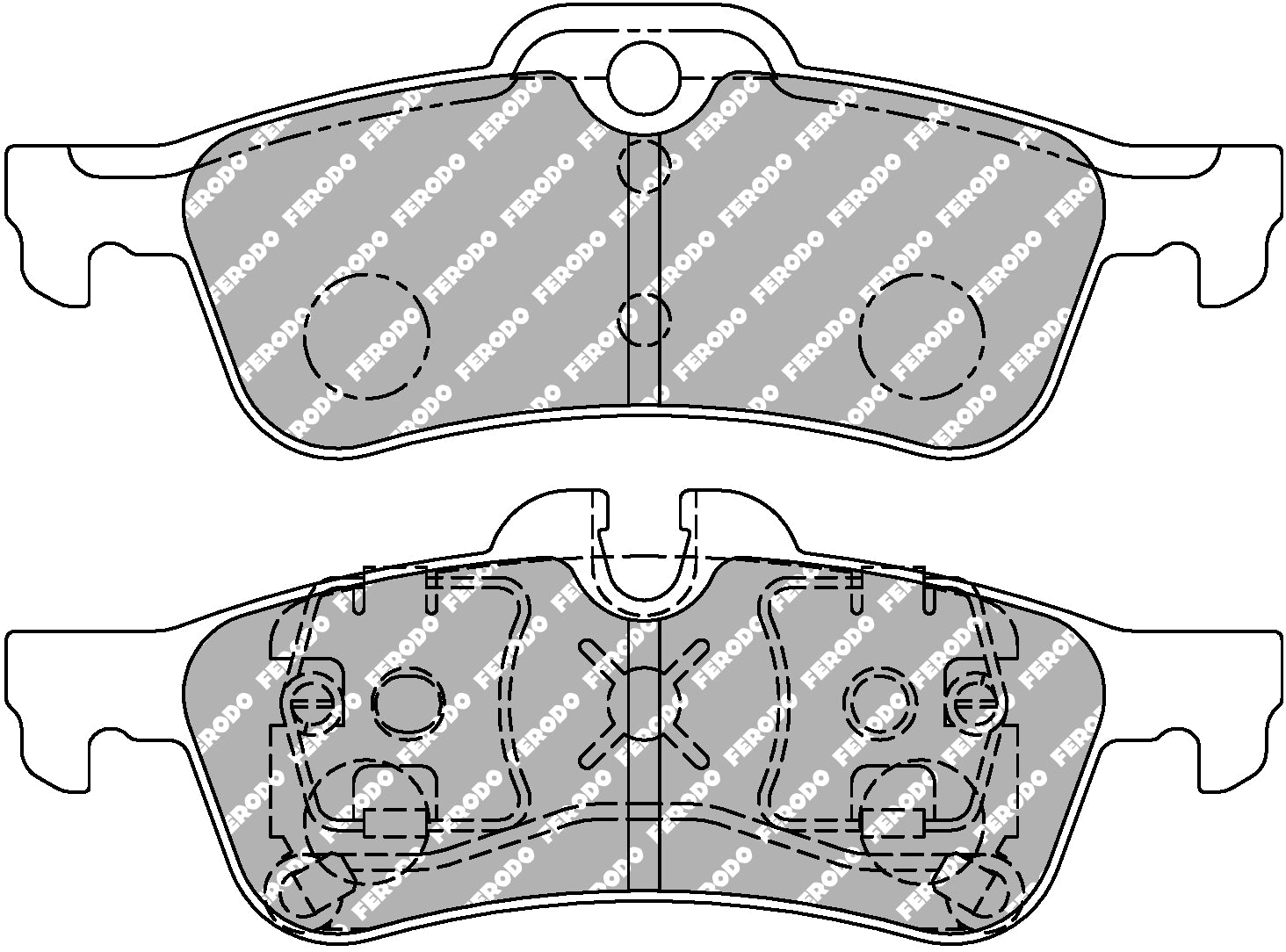 Ferodo Brake Pad Set FDS1676 DS Performance