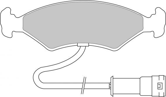 Ferodo Brake Pad Set FDS212 DS Performance