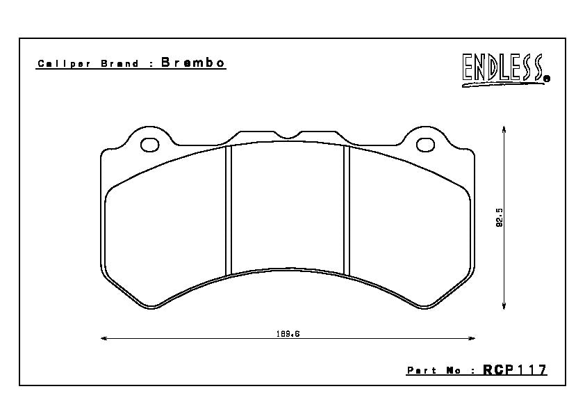 Endless Brake Pad Set RCP117 MXPL