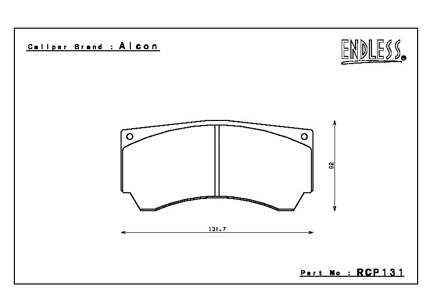 Endless Brake Pad Set RCP131 PC35