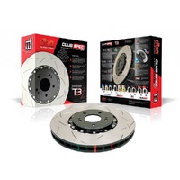 DBA 5000 Series T3 Slot Brake Disc – 52604BLKS Holden VF Redline Front