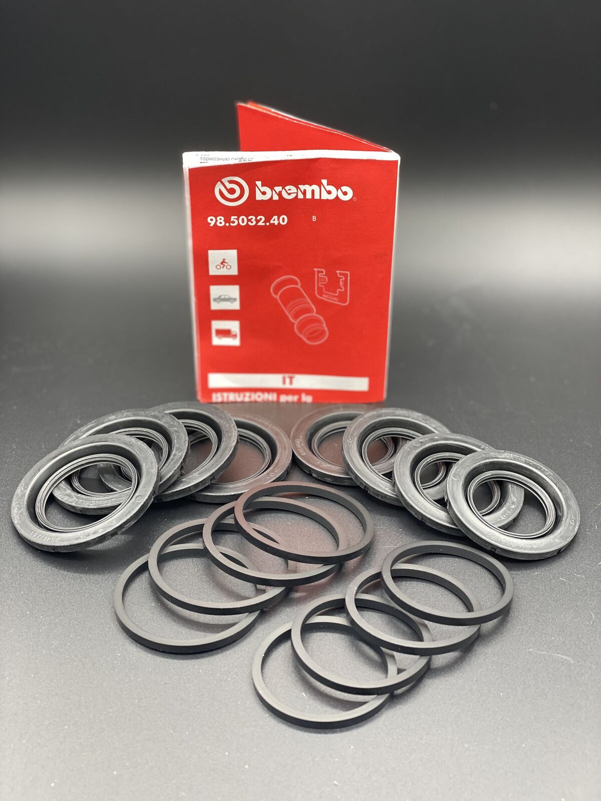 Brembo Front 4 Piston Caliper Seal Kit EVO 5/6/7/8/9/10 and Subaru STI