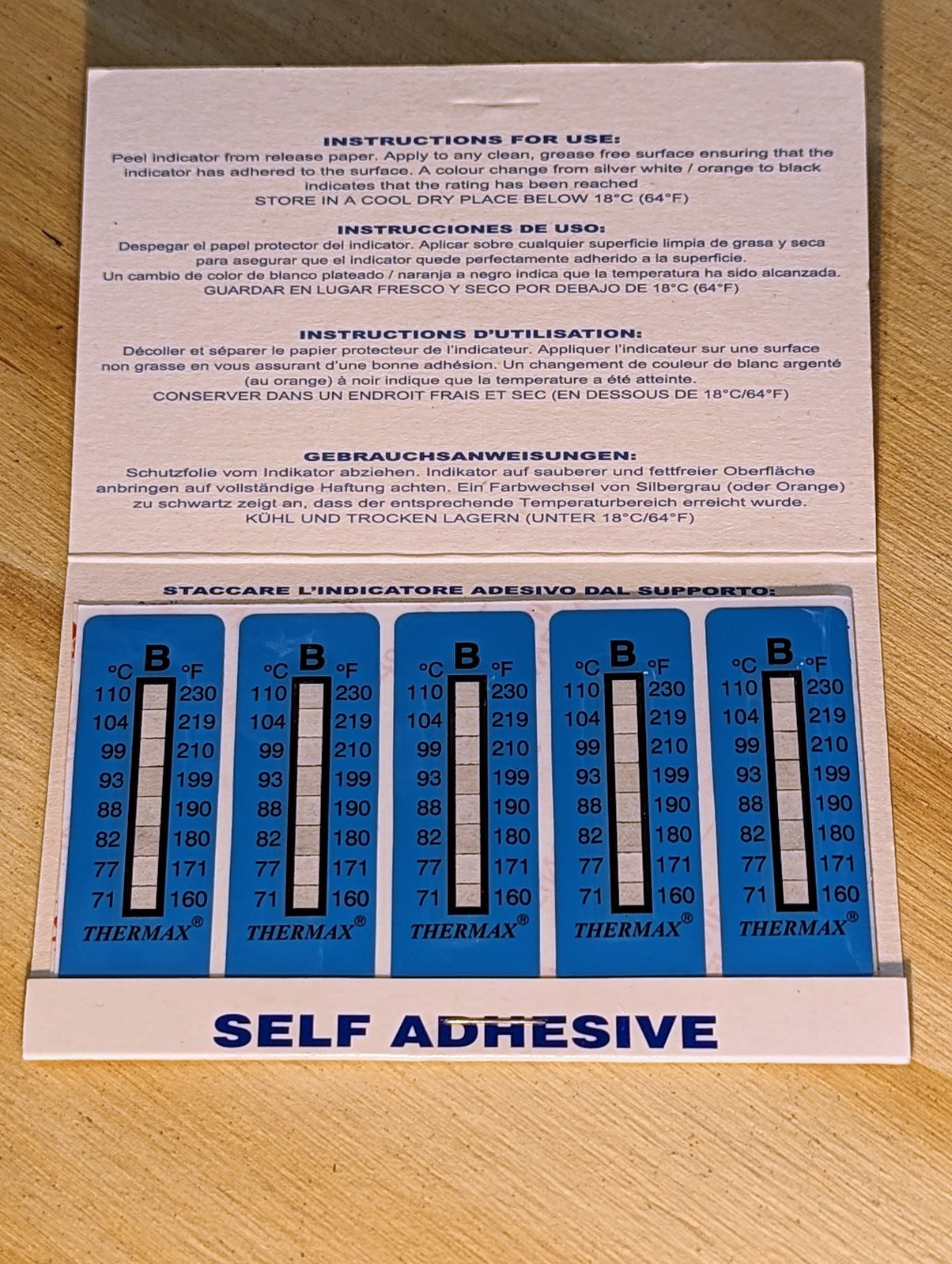 AP Racing Temp Strip Stickers