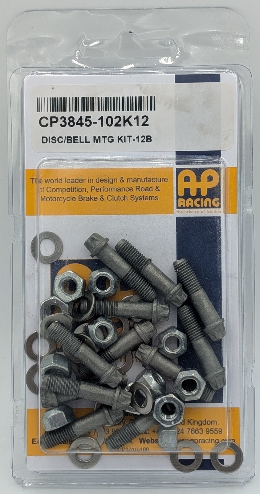 AP Racing Disc Mounting Hardware (CP3845-102K12)