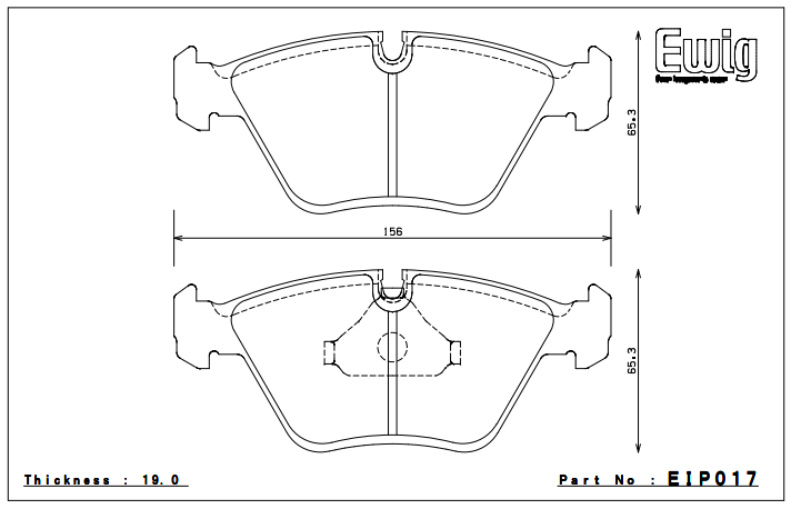 Endless Brake Pad Set EIP017 MP