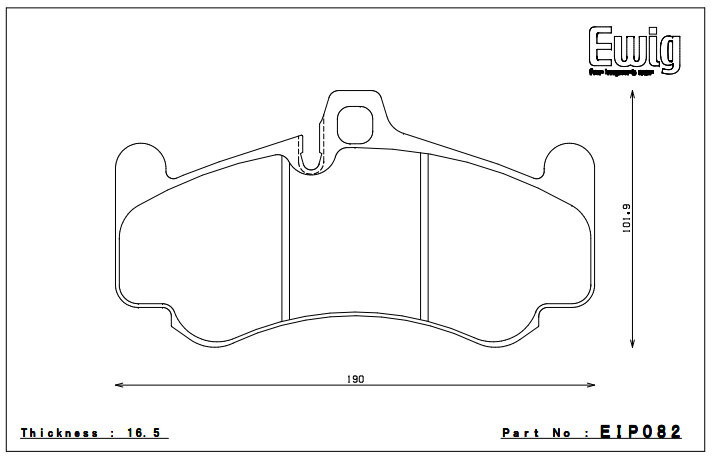 Endless Brake Pad Set EIP082 MX72